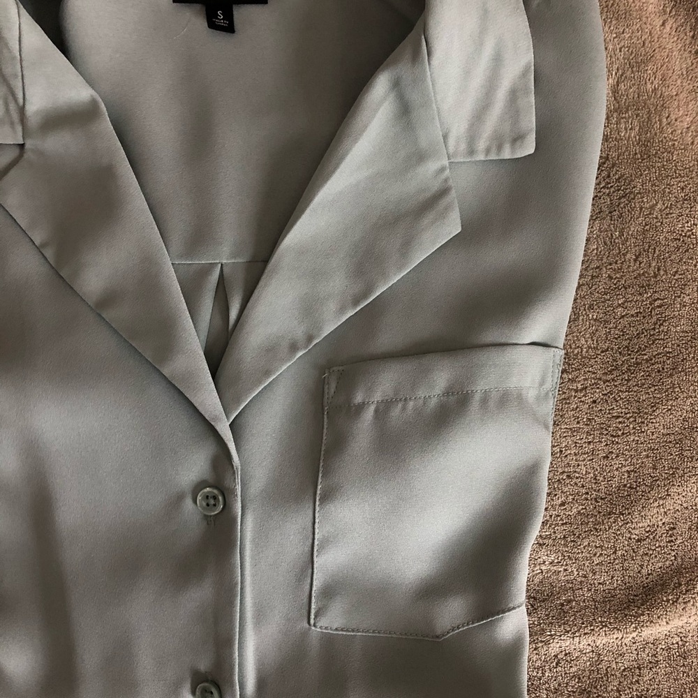 Feminine button down blouse